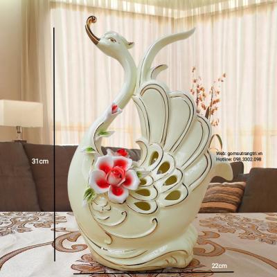 Cặp Tượng Thiên Nga Sứ Cao Cấp